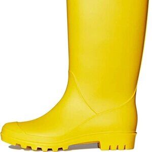 Women’s Knee High Rain Boots – Waterproof Tall Boots – Yellow (EU 37–42)